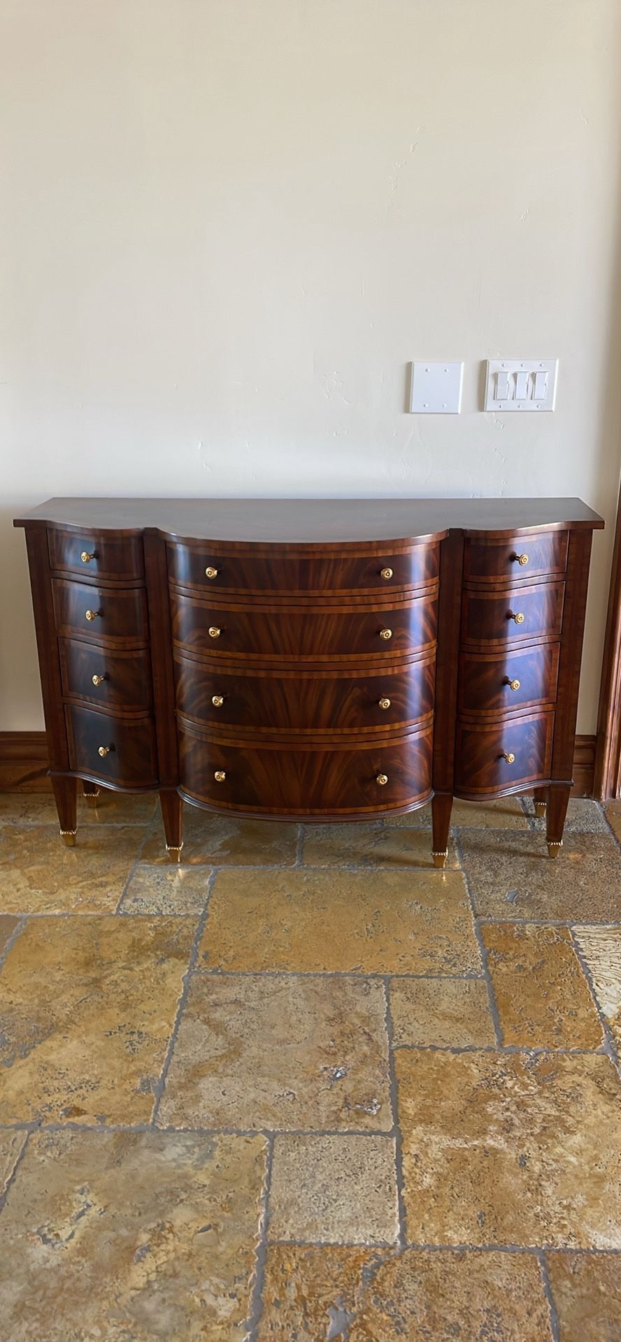 Maitland Smith Mahogany Console Table This is a stunning piece for your home or office in like new condition . By appointment only cash carry 52 lon