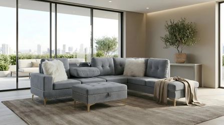Joy II Sectional Grey 🚛🤓📍😘