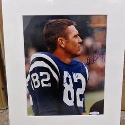 SIGNED PICTURE RAYMOND BERRY 8X10 OFFICIAL WITH COA COLLECTIBLE 