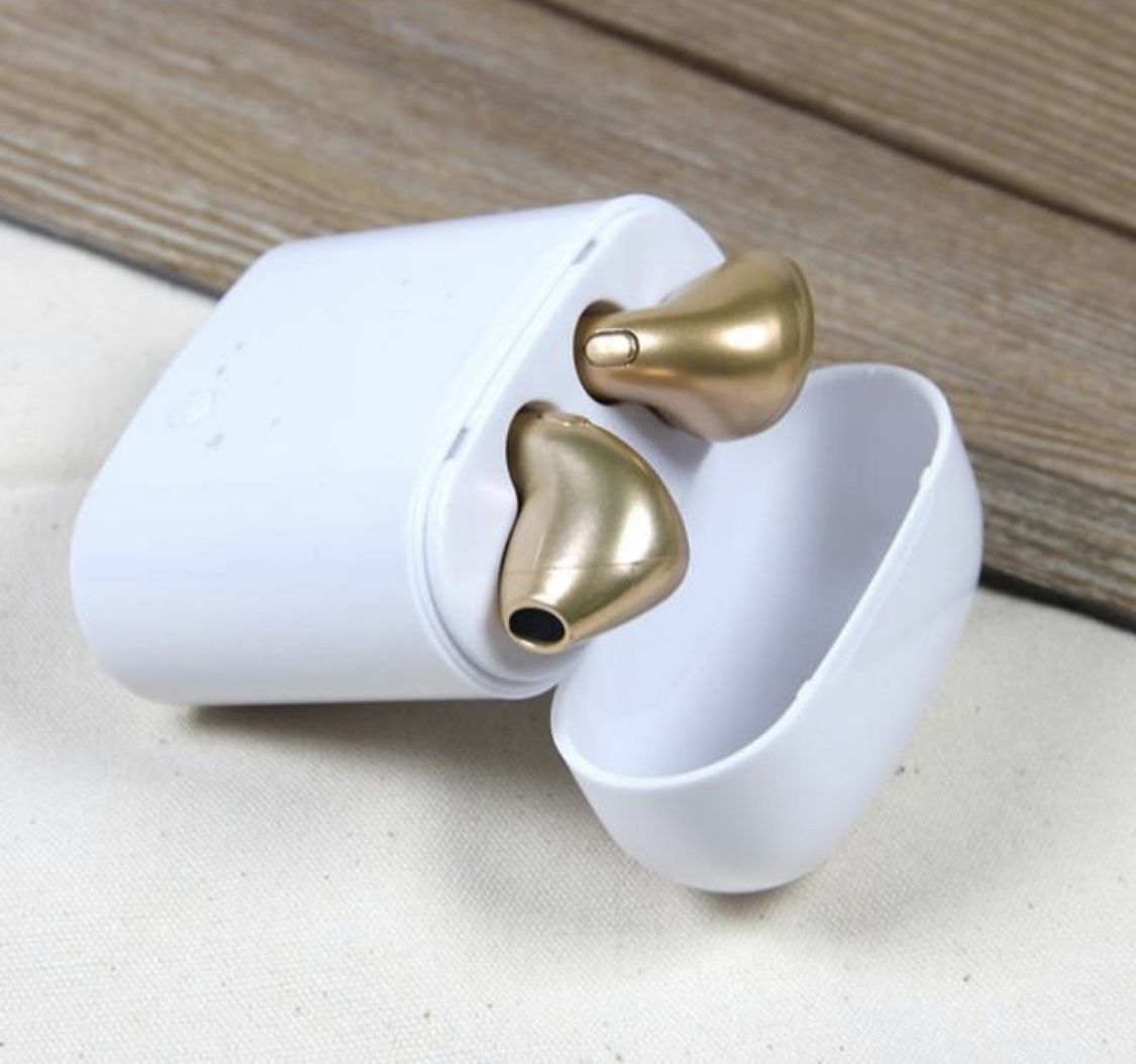 Gold Wireless EarPods Bluetooth Headphones Airpods Earbuds