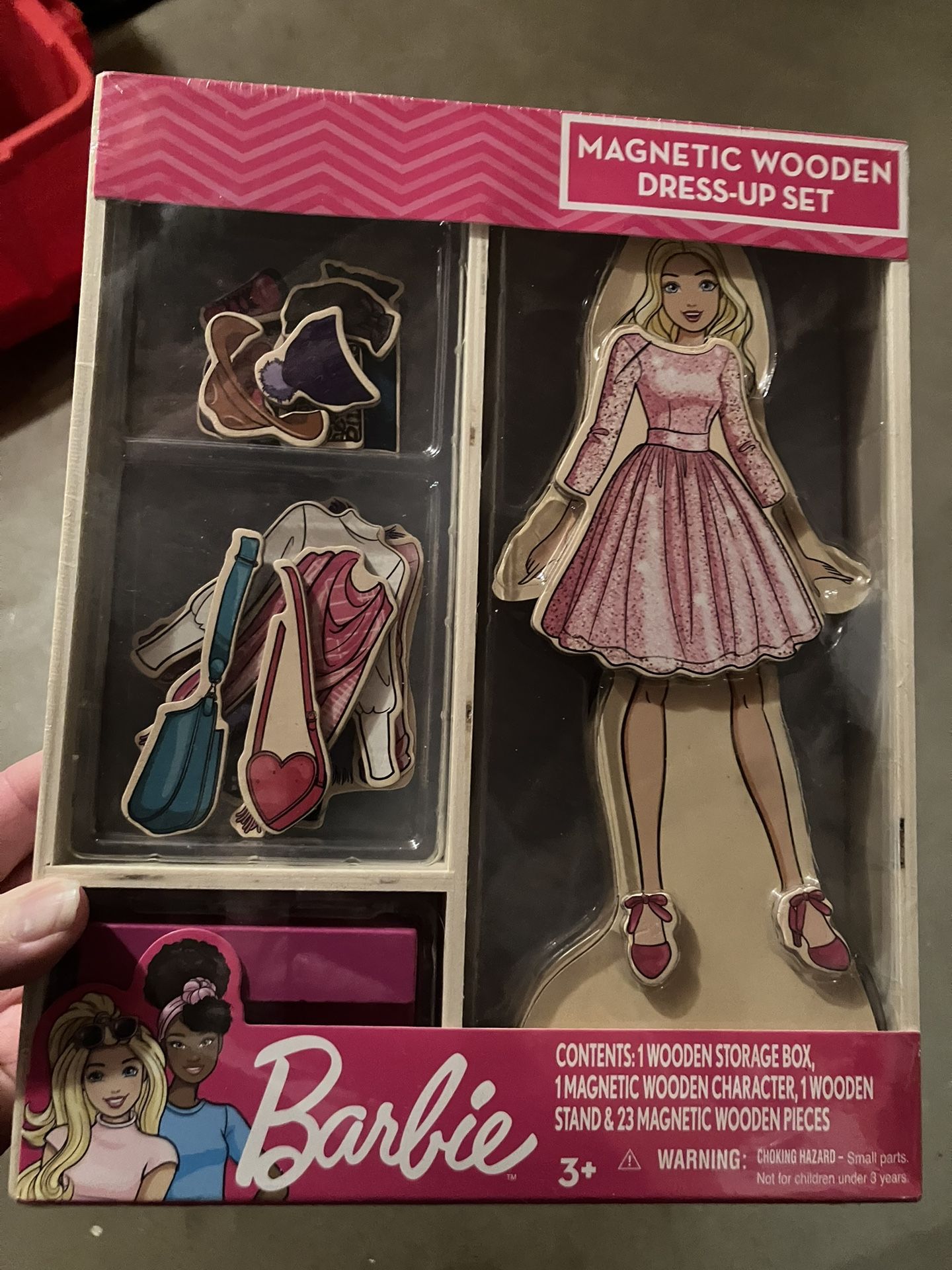 Barbie Wooden Magnet Dress Up New