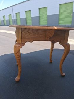 Drop-Leaf side table with drawer