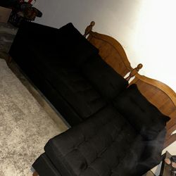 Black L Shaped Couch