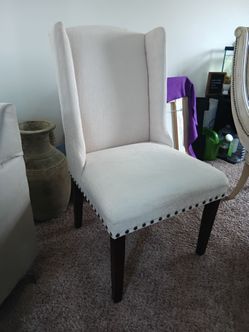 Kinfine(HomePop) High Back Wingback Dining Accent Chair