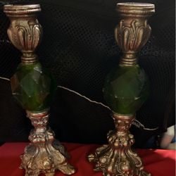 Candelabras Antique De Plata 