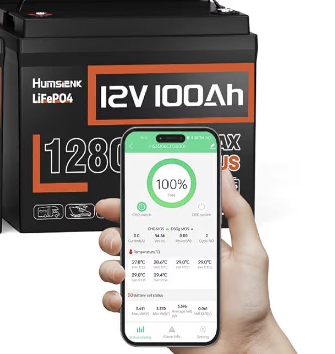 12V 100Ah LiFePO4 Lithium Battery MAX PLUS - $100 Each