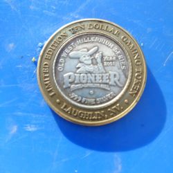 $10  Gaming Token.   .999 FINE SILVER