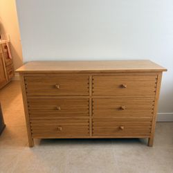 Bamboo 6-Drawer Dresser