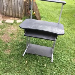 A desk With  Three Shelves 