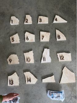 Wedding table numbers