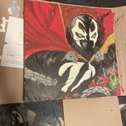 SPAWN 12 X 12 Painting Abstract Graffiti Urban Rare