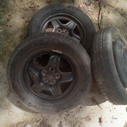 two 5 lug spares 
