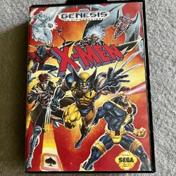 X-Men (Sega Genesis, 1993) Marvel Video Game Complete w/ Manual CIB Tested