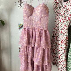 Pink Floral Dress