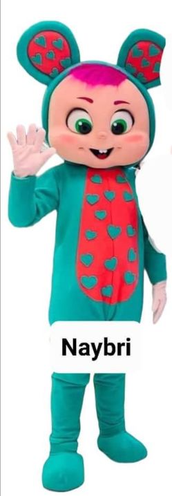 Teal Baby Mascot Costume – Birthday & Halloween