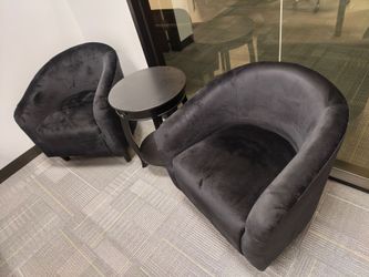 Black Velvet Chairs