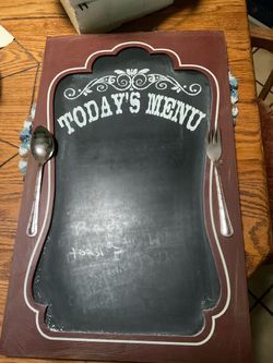 Menu chalkboard