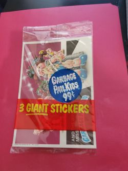 1986 Garbage Pail Kids Giant Stickers Unopened