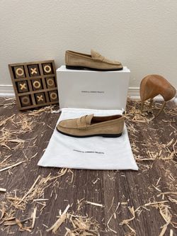 Woman by Common Projects Suede Penny Loafers in 38