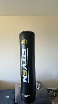 Punching bag and gloves