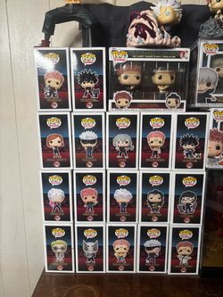 Jujitsu kaisan Funko pops collection