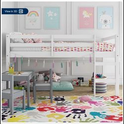 Twin size loft bed