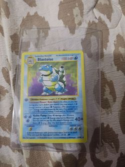 First edition shadowless blastoise