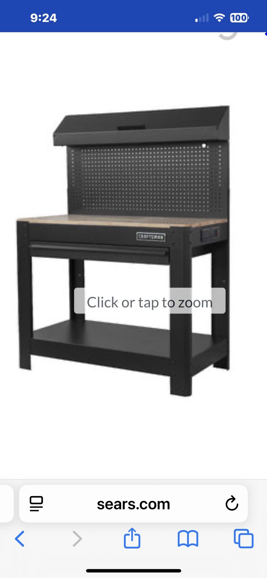 Craftsman 45” One Drawer Workbench
