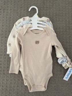 Carter's Baby Long Sleeve Bodysuits 4-Pack
