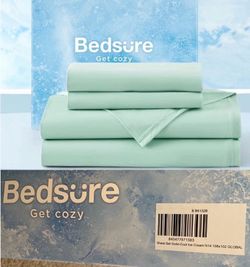Bedsure Cooling Sheets Set 4pcs King Size