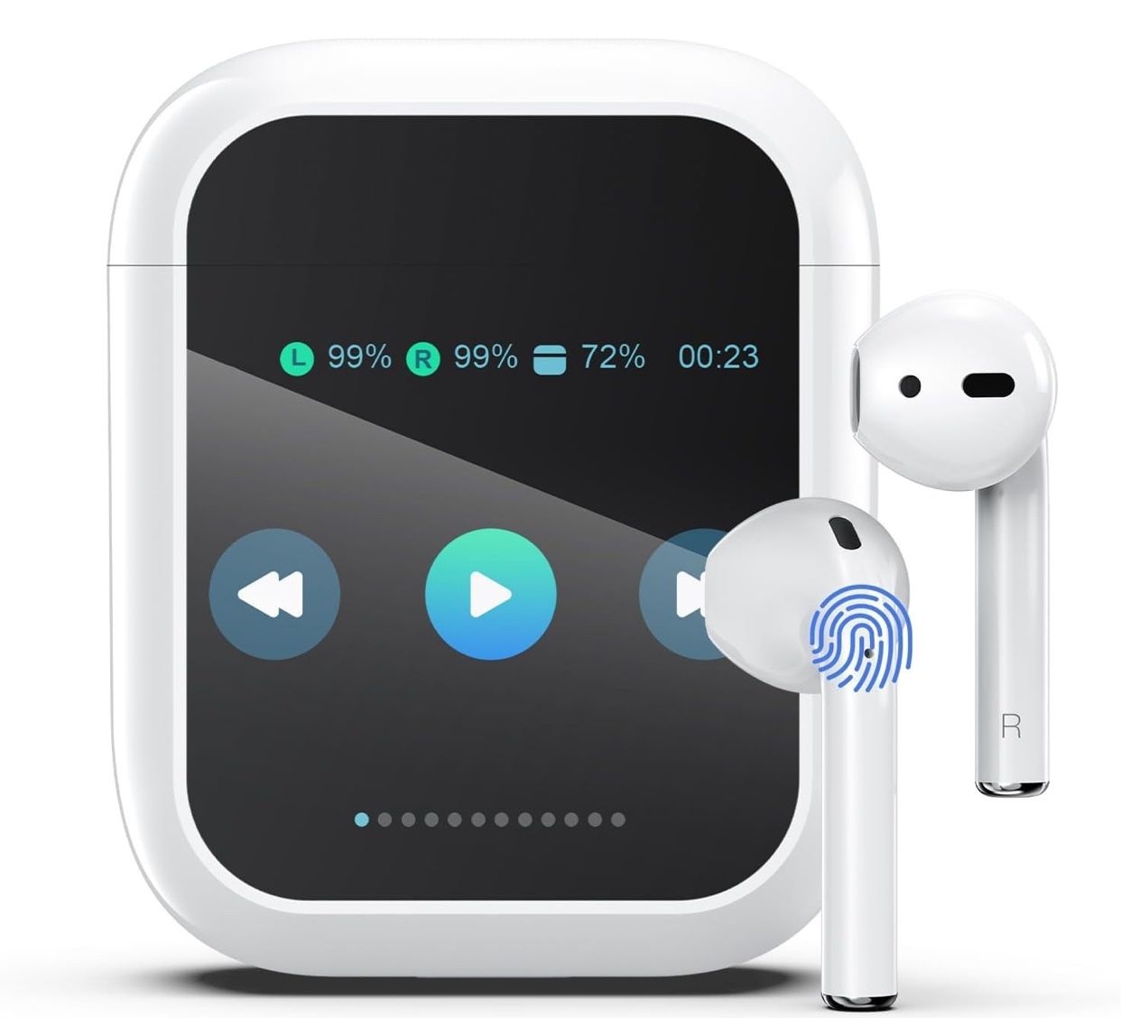 Ai Translation Earbuds Real Time 144 Languages & Accents Translator Earbuds with 8-Language Offline Translator Device Two Way, Auriculares de traducci