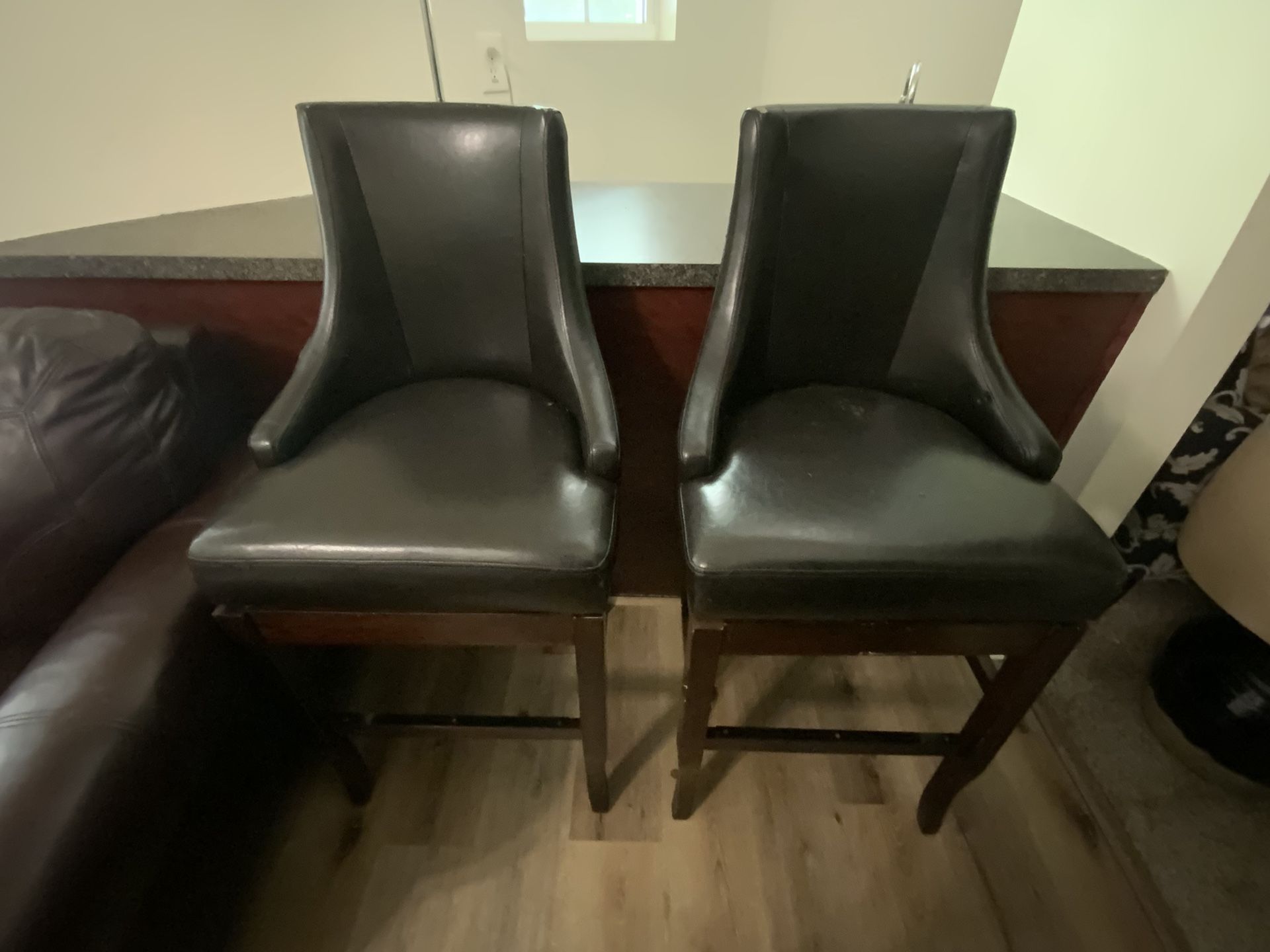 Pair of Brown High Chairs – Great Deal!