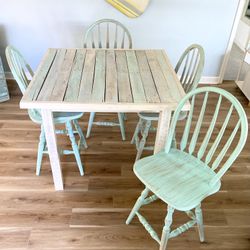 Counter Height Table And Chairs Beach Rustic key West Style 