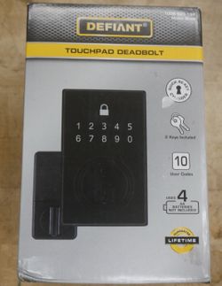 DEFIANT TOUCHPAD DEADBOLT 1009 623 198 MATTE BLACK F(contact info removed)