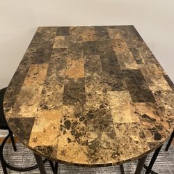 Dining Table With 2 Stools