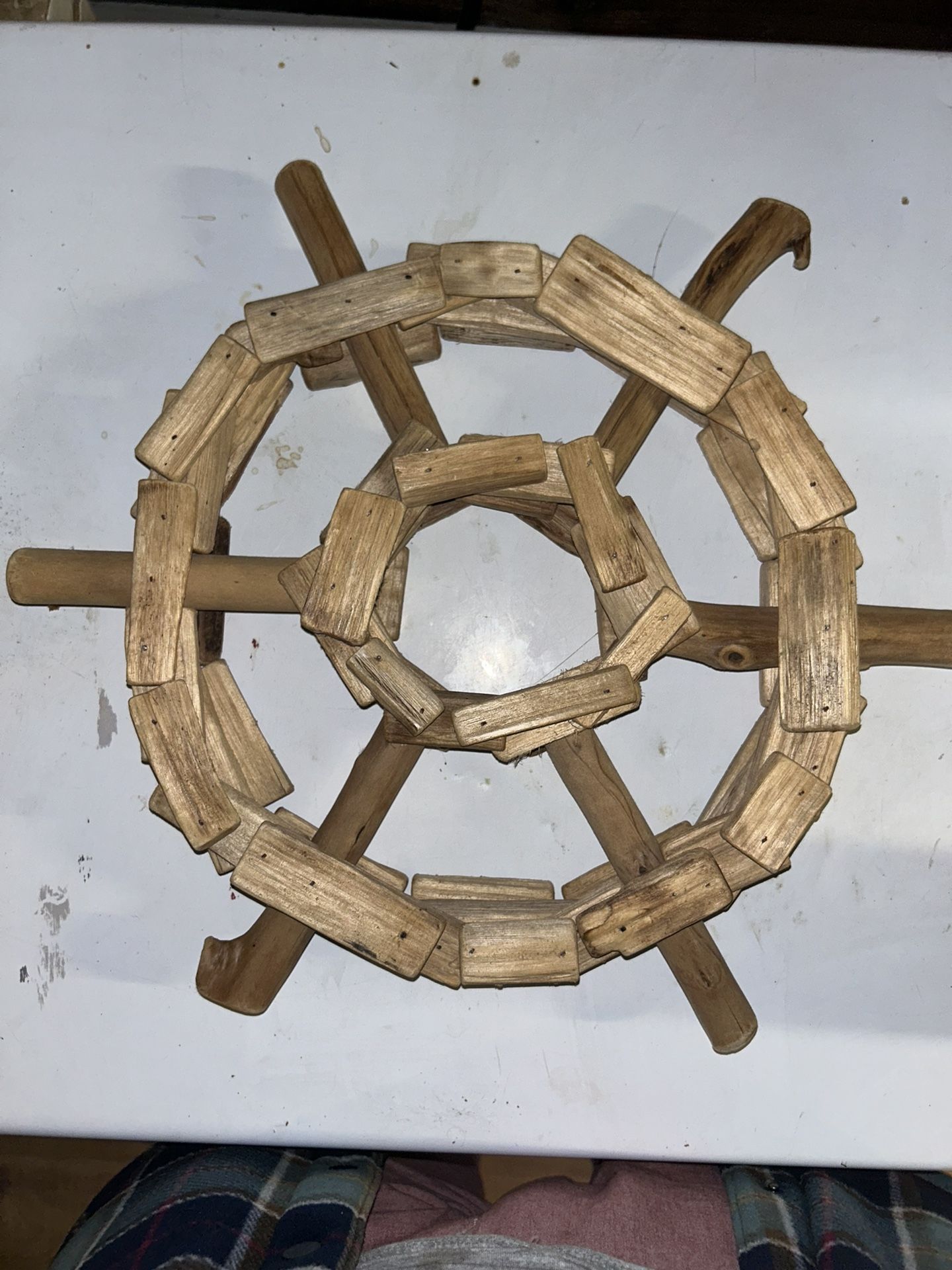 Wooden Wheel Decoration