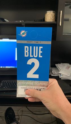 Miami dolphins Blue parking home game #2