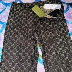 Gucci Black Jacquard Denium Jeans