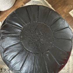 Leather Ottoman
