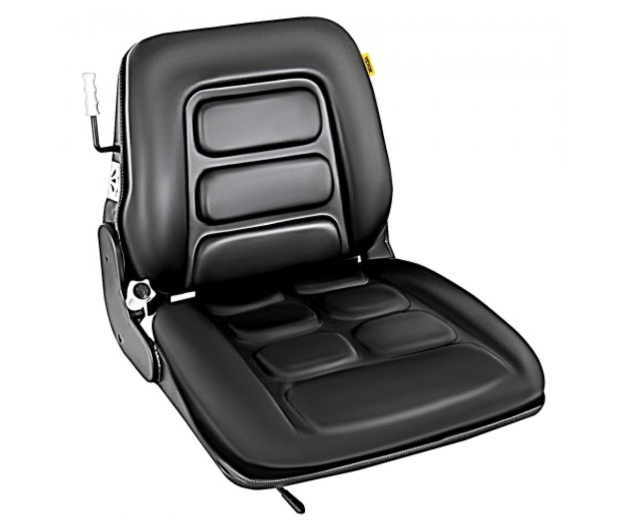 Forklift Seat with 3 Stage Weight Adjustment , Forklift Seat Vinyl Compatible with Toyota, Clark, Cat, Hyster, and Ysle