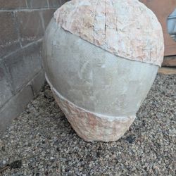Vintage Stone Floor Vase 