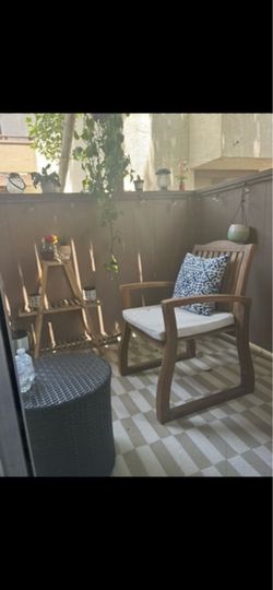 Christopher Knight Home 3-Piece Acacia Wood Patio Chat Set – Excellent Condition