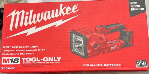 Milwaukee m18 LED search light and it’s red