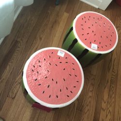 Watermelon Stools/ Sidetables 
