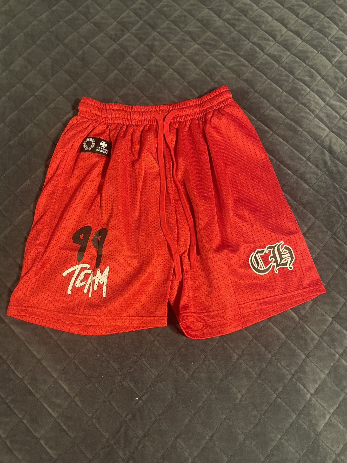 chrome heart jersey shorts
