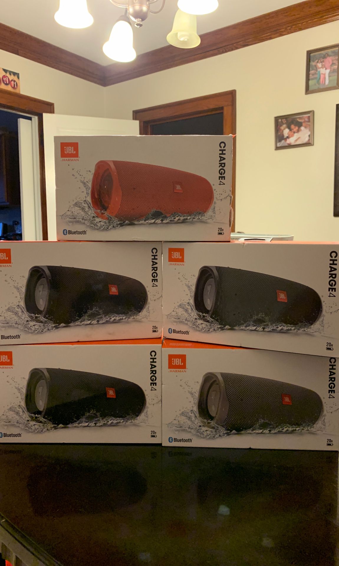 Jbl bluetooth speakers charge 4 and pulse 3