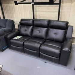 Kempten Black Reclining Sofa By Ashley 