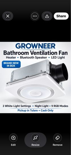 Growneer Bathroom Ventilation Fan with Heater