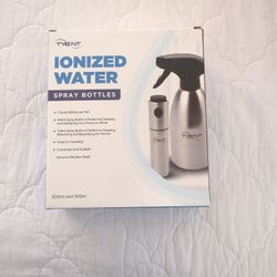 NEW Tyent 500ml & 100ml Ionized Water Spray Bottle Set (Stainless Steel) 