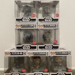 Star Wars Bounty Hunters Collection Funko Pops